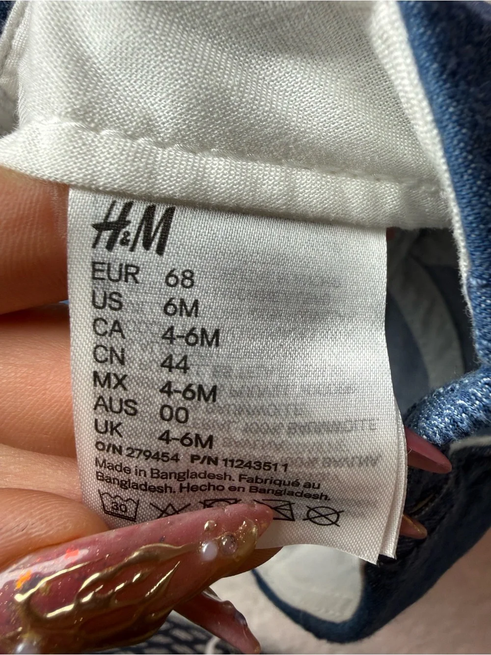 H&M Kids Denim Baseball Cap - Dark Blue